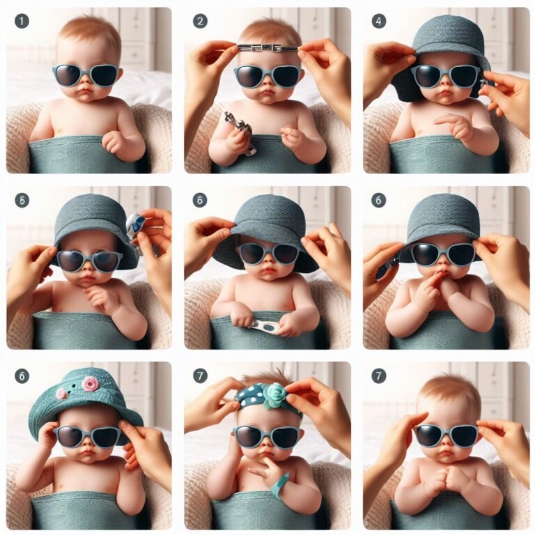 How do I keep my baby’s sunglasses on?